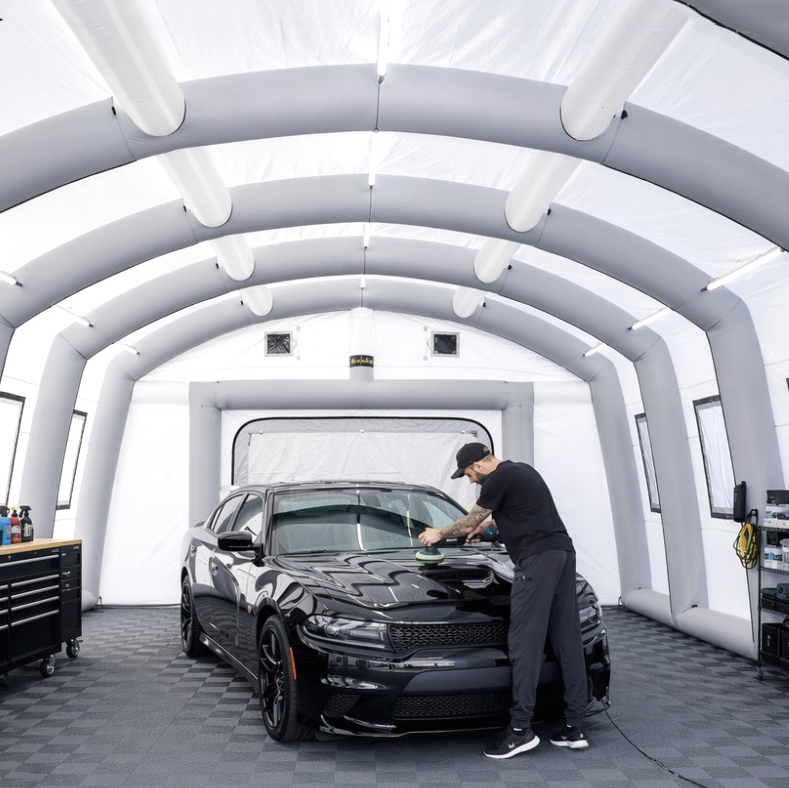 เต็นท์โรงรถเป่าลมขายดี กันน้ำ  - Inflatable Paint Booth บทวิจารณ์และราคา