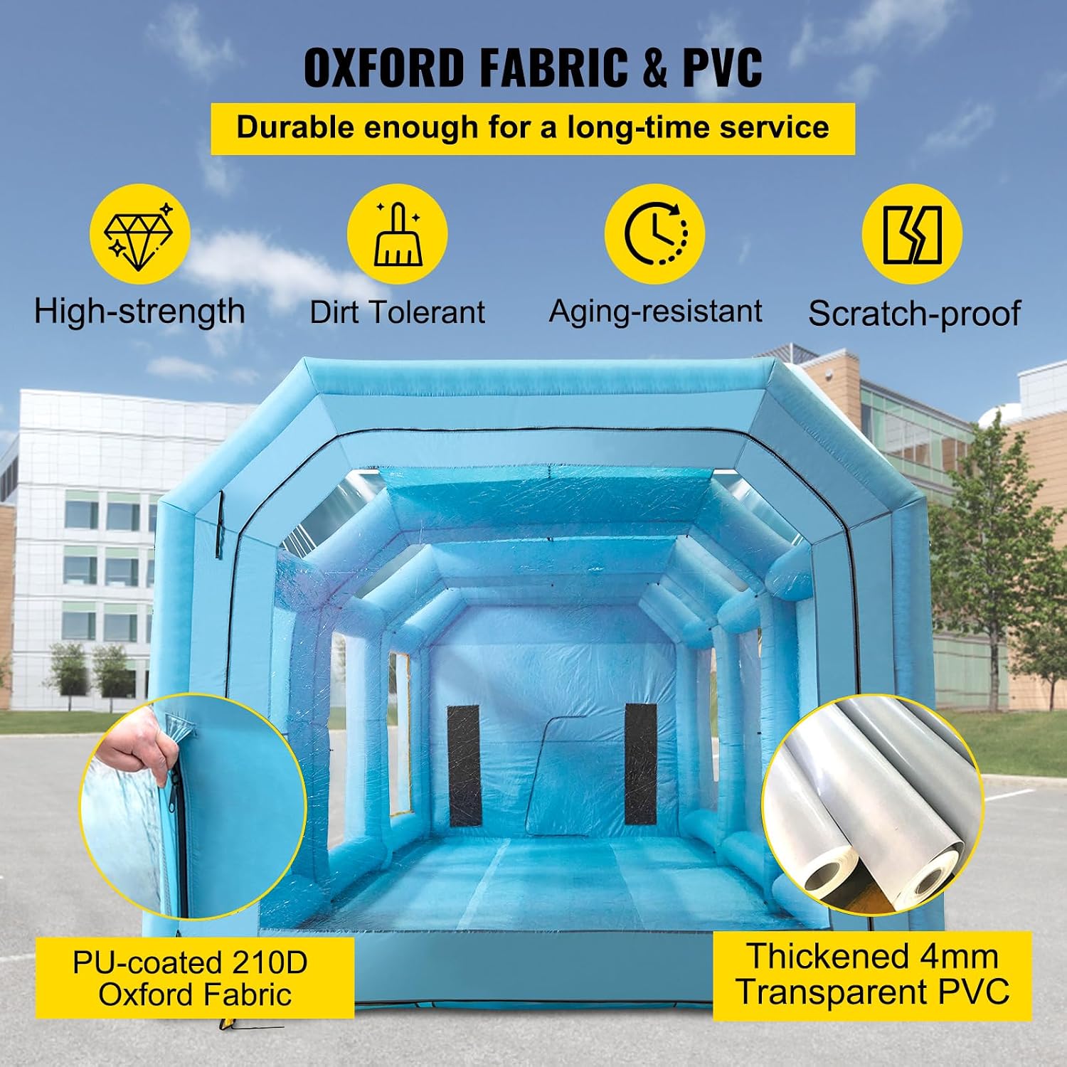 ห้องพ่นสีแบบเป่าลม ขนาด 39.4x1 - Inflatable Paint Booth บทวิจารณ์และราคา